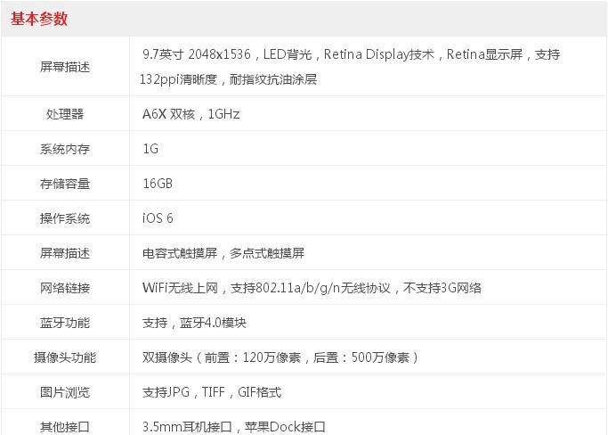 苹果平板电脑iPad4基本参数_洛阳电脑租赁服务网 苹果平板电脑iPad4基本参数_洛阳电脑租赁服务网